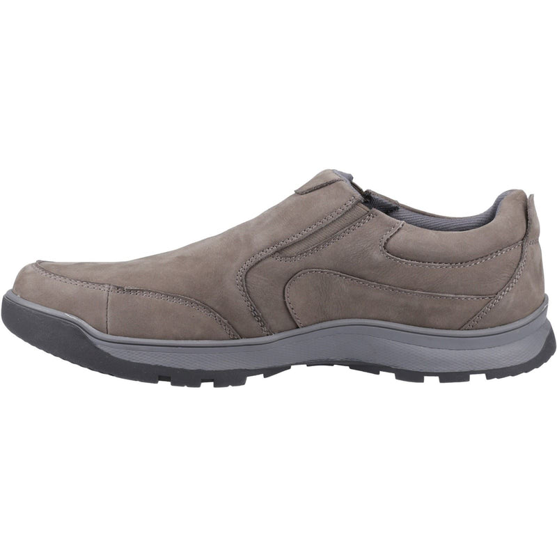 Hush Puppies Jasper Herren Mokassins Aus Grauem Nubukleder