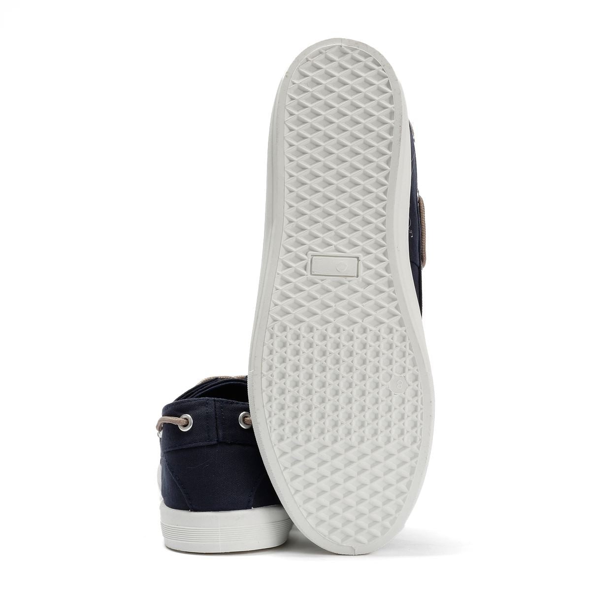 Penguin Sailor Canvas Herren Blau Schnürschuhe