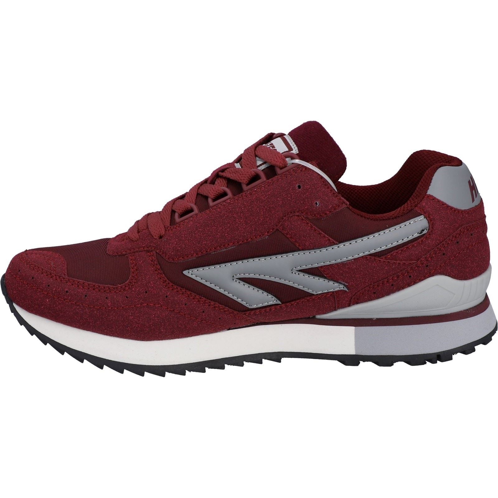 Hi-Tec Silver Shadow PU Wildleder/Polyester Herren Kirschfarbene Schnürschuhe