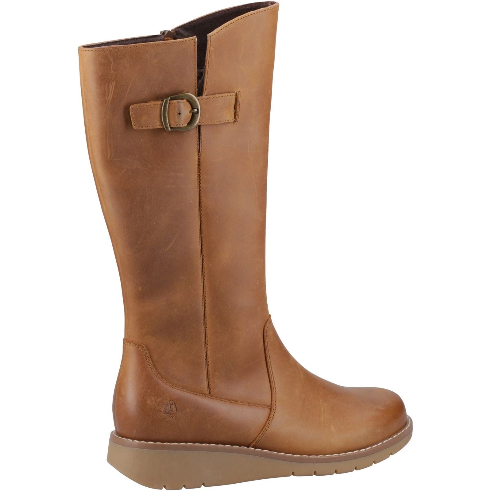 Hush Puppies Luna Leder Damen Tan Stiefel