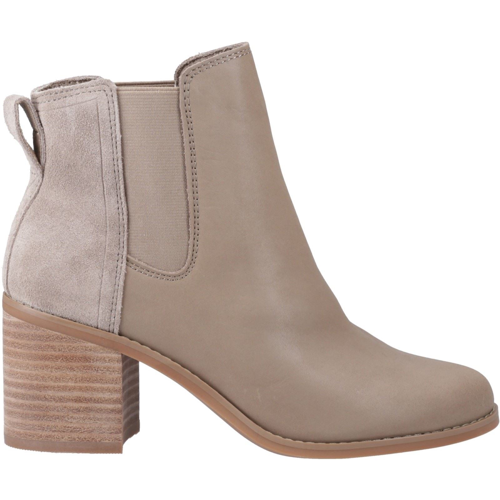 TOMS Evelyn Leder Damen Naturstiefel