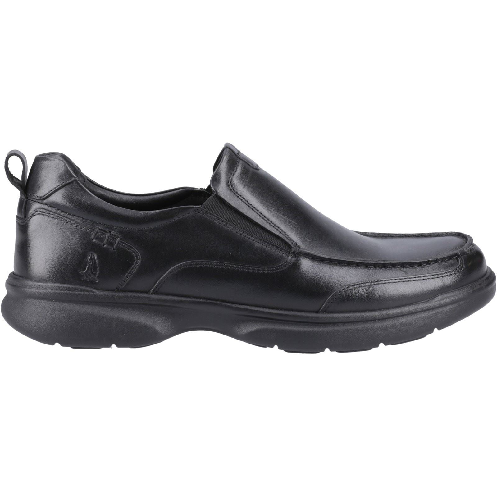Hush Puppies Harold Leder Herren Schwarz Mokassin Schuhe