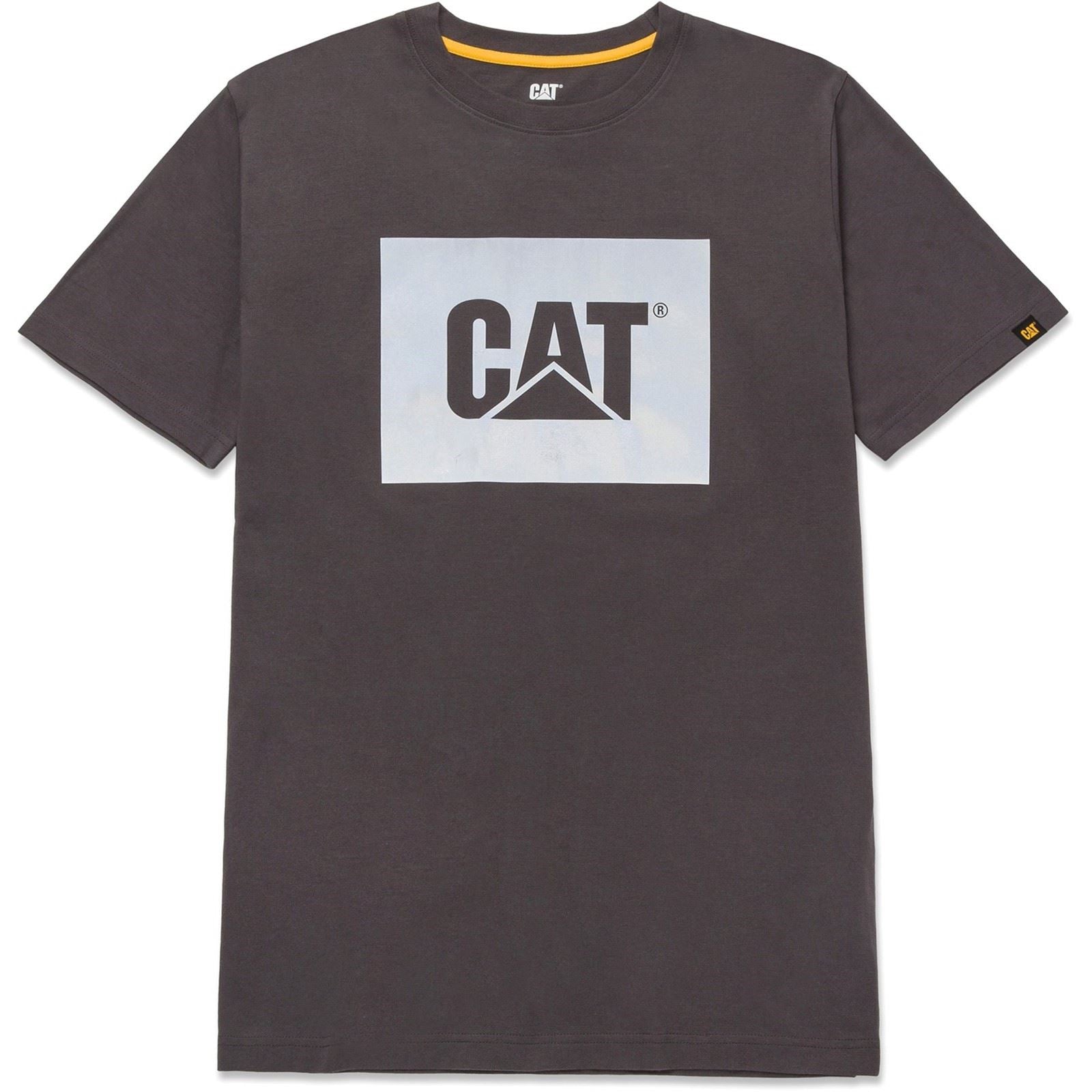 Caterpillar Graphic Baumwoll Kurzarm T-Shirts Für Herren In Grau