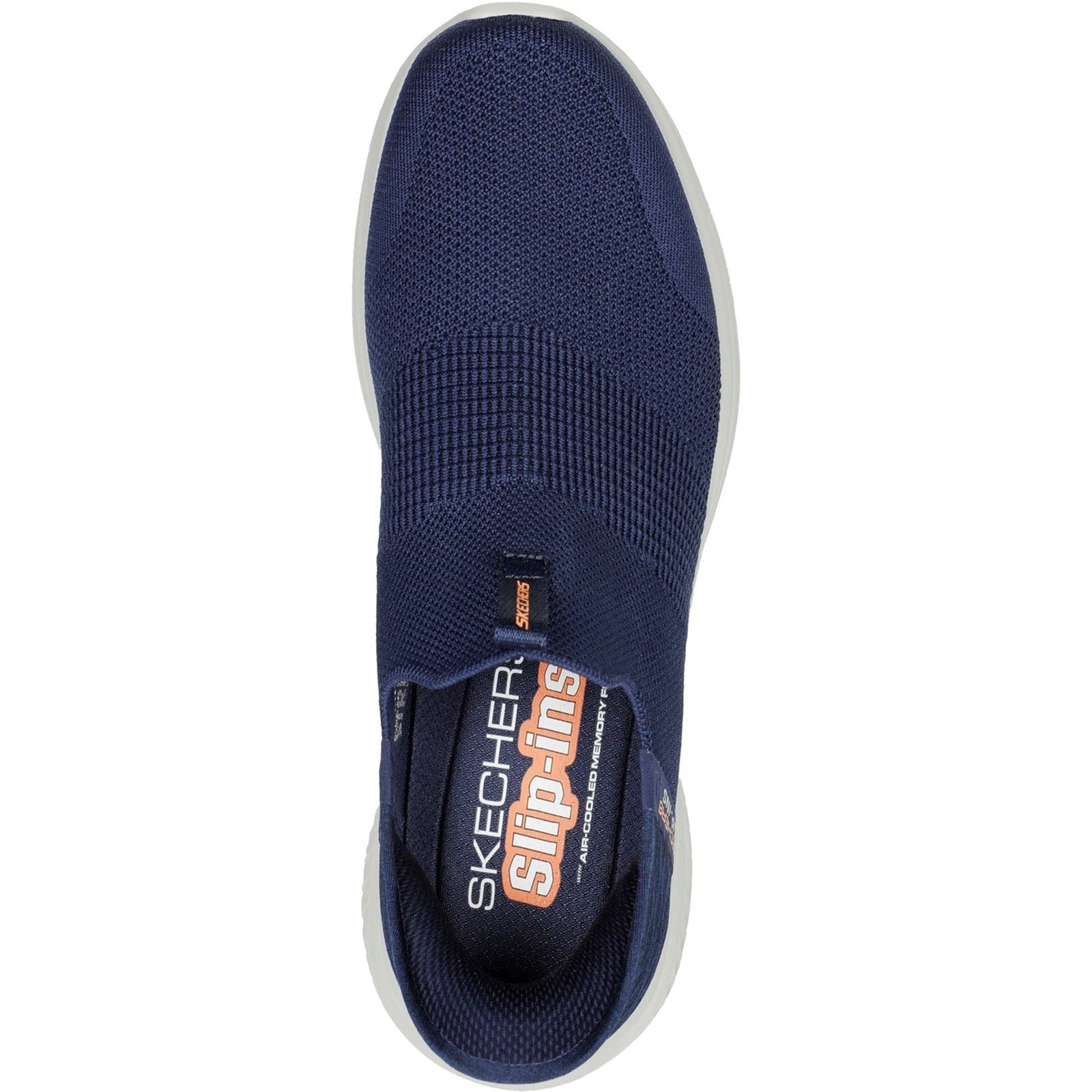 Skechers Ultra Flex 3.0 Smooth Step Synthetik Herren Sneaker In Marineblau