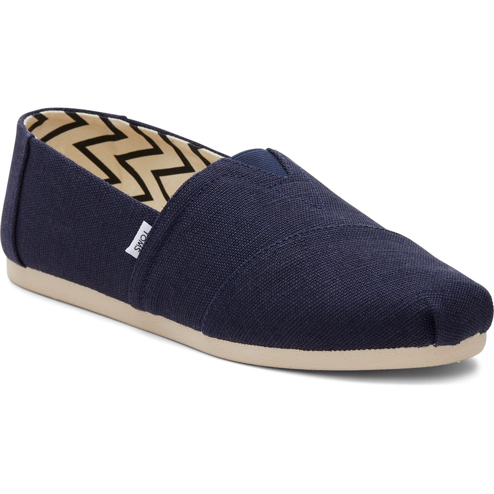 TOMS Alpargata Classic Baumwoll Herren Espadrilles In Marineblau