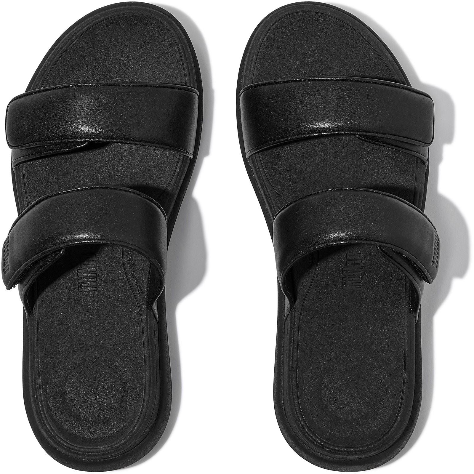 Fitflop F-Mode Go Polyurethan Damenschuhe Ganz Schwarz Sandalen