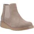 Hush Puppies Leonie Damen Wildleder Stiefeletten in Taupe Flach
