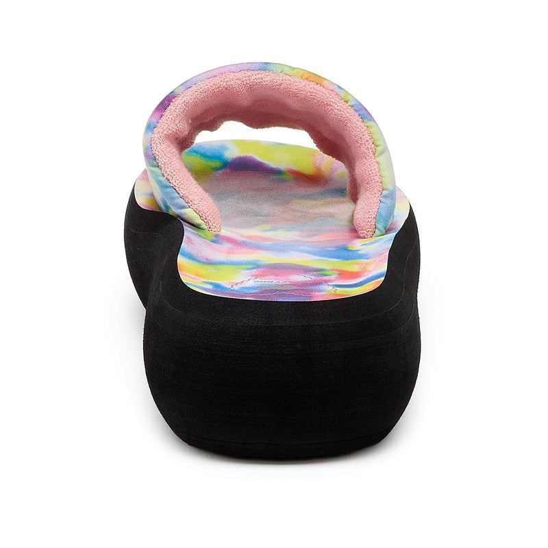 Rocket Dog Splash Loyal Tie Dye Damen Textil-Sandalen In Pink/Multi