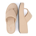 FitFlop Platfforms Wedge Damen Beige Sandalen
