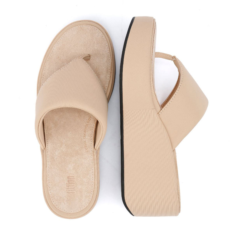 FitFlop Platfforms Wedge Damen Beige Sandalen