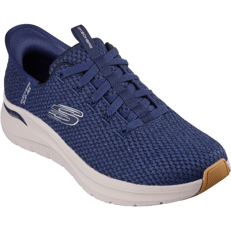 Skechers Arch Fit 2.0 Look Ahead Textile Herren Turnschuhe In Marineblau