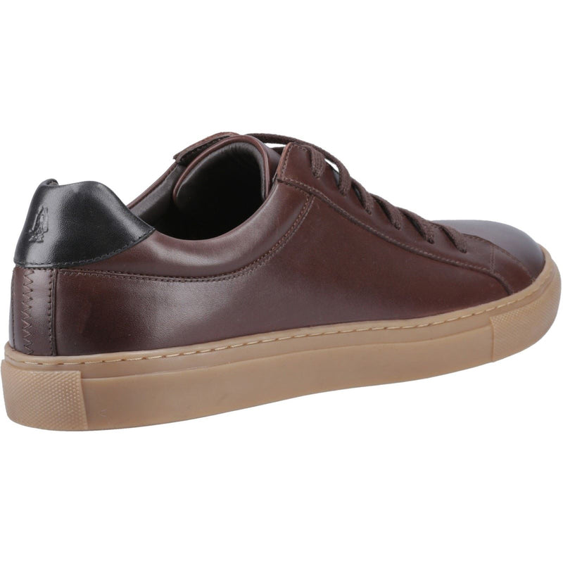Hush Puppies Colton Herren Sneaker Aus Leder In Kaffeebraun