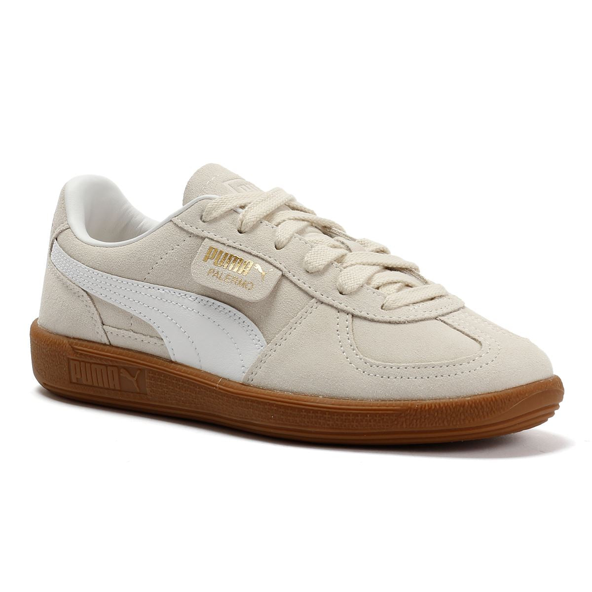 Puma Palermo Wildleder Damen Weiße Sneakers