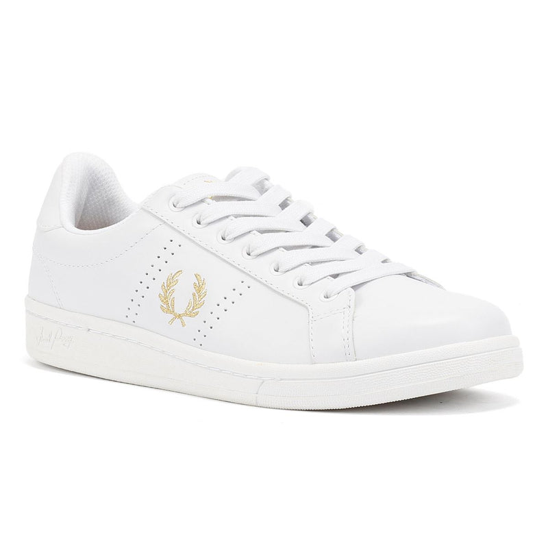 Fred Perry Cupsole Leder Herren Weiße Sneakers