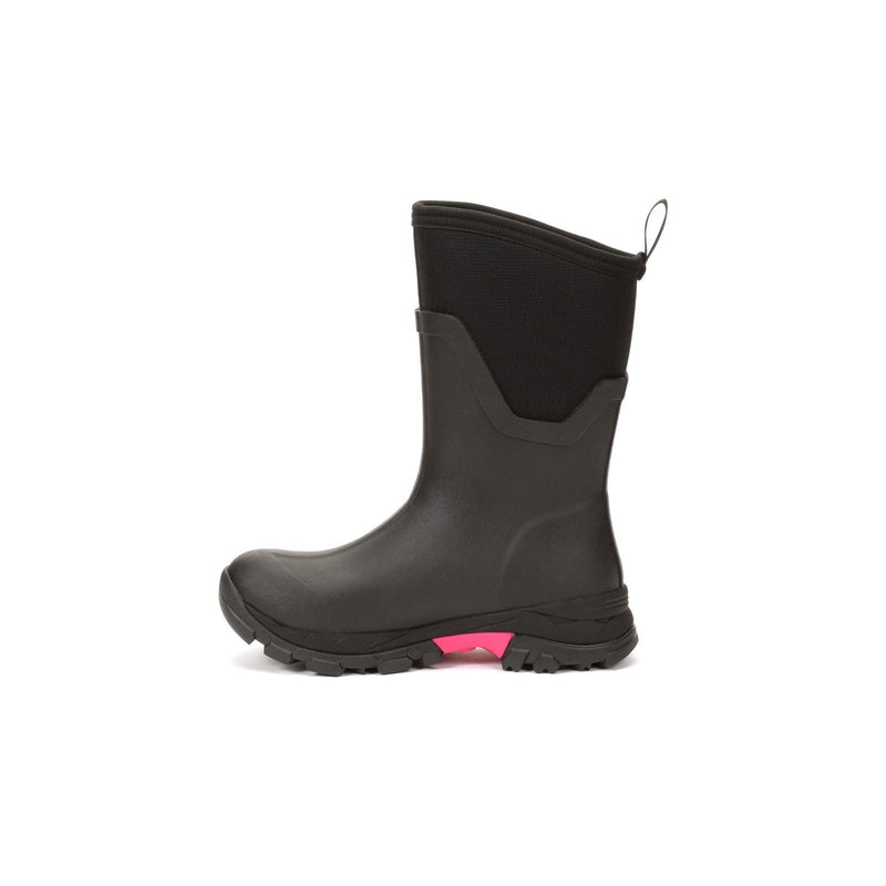 Muck Boots Arctic Ice Mid AGAT Gummistiefel Schwarz/Heißrosa