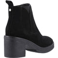 Hush Puppies Felicia Damen Chelsea Stiefeletten mit hohem Absatz in Schwarz aus Wildleder