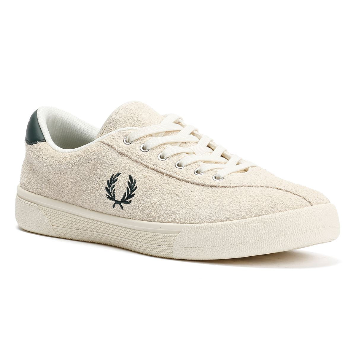 Fred Perry Tennis Shoe Wildleder Herren Weiße Sneaker