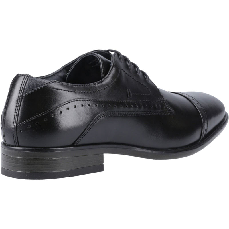 Pod Ralph Leder Herren Schwarze Oxford Schuhe