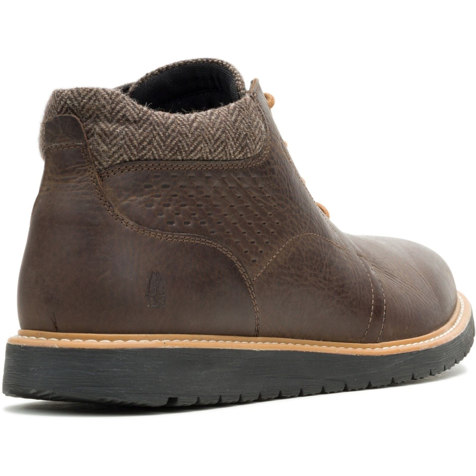 Hush Puppies Jenson Herren Leder Stiefeletten in Braun