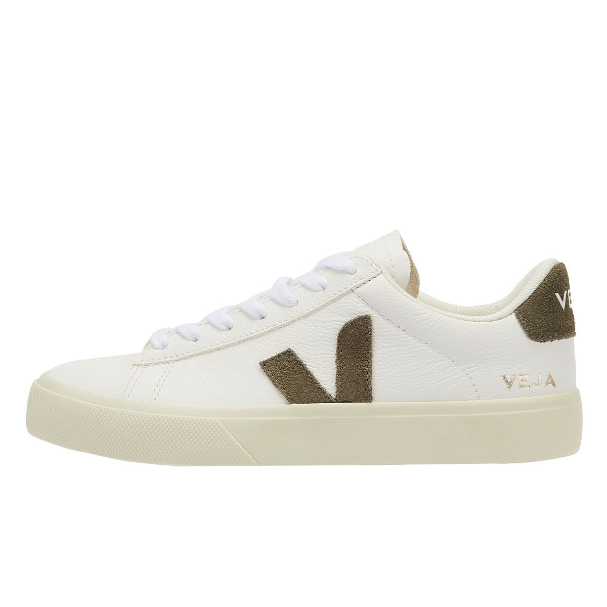 Veja Campo Extra Khaki Damen Weiß/Khaki Turnschuhe