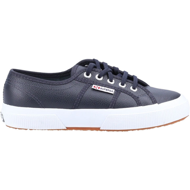 Superga 2750 Leder-Herren-Sneaker In Marineblau