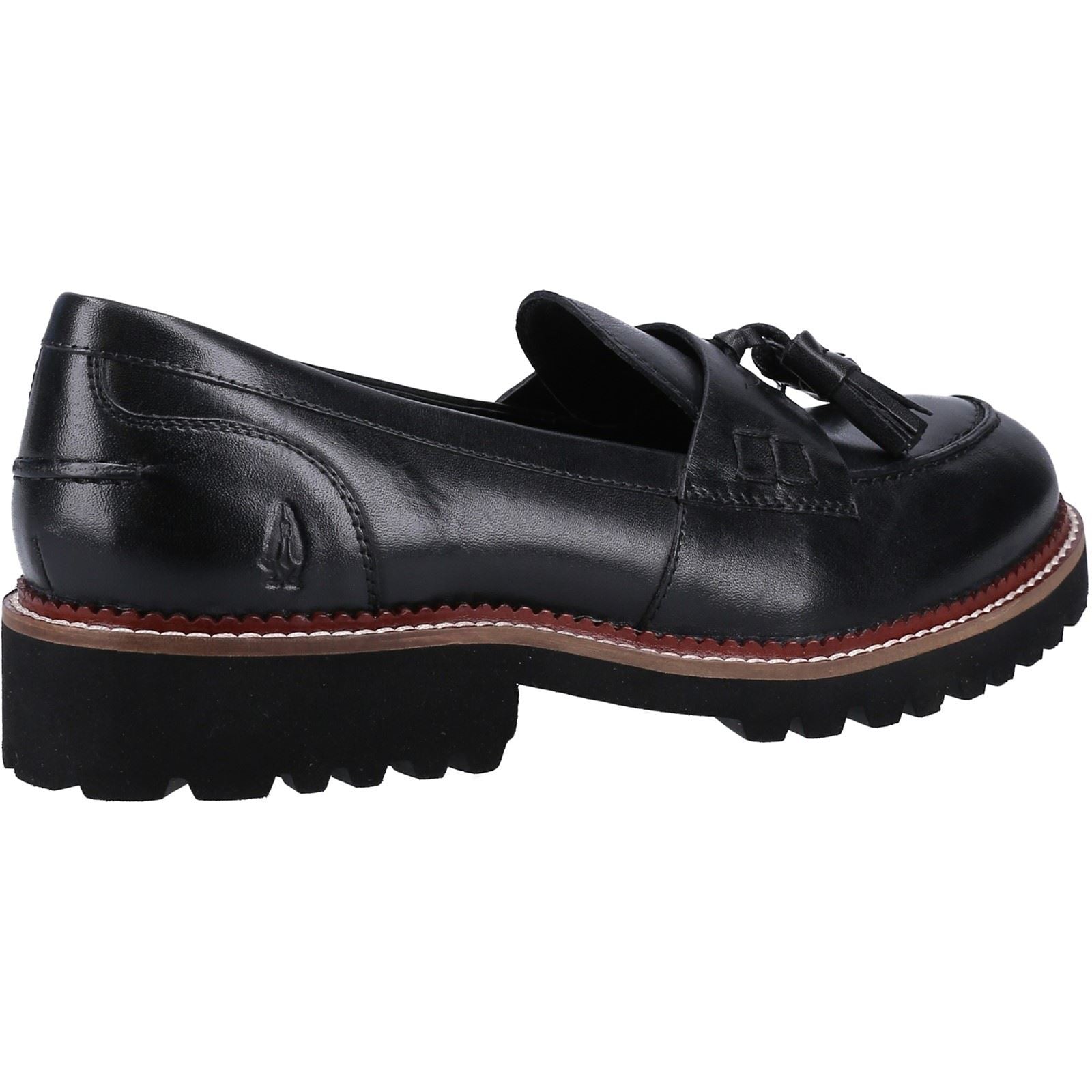 Hush Puppies Ginny Damen Schwarze Farbe Lederloafer