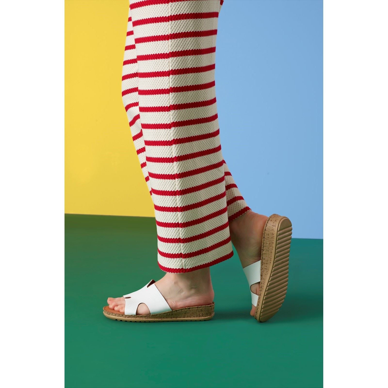 Hush Puppies Eloise Damen Sandalen Aus Weißem Leder
