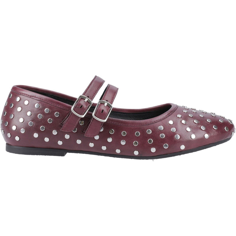 Hush Puppies Nixie Damen Lila Lederschuhe