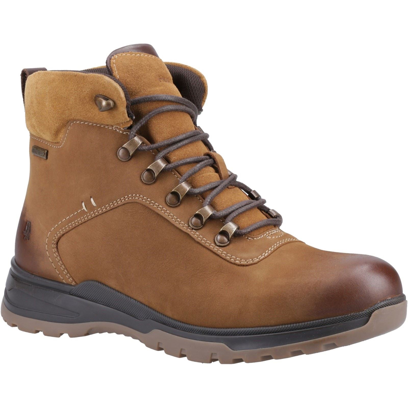 Hush Puppies Paul Leder Herren Stiefel In Tan