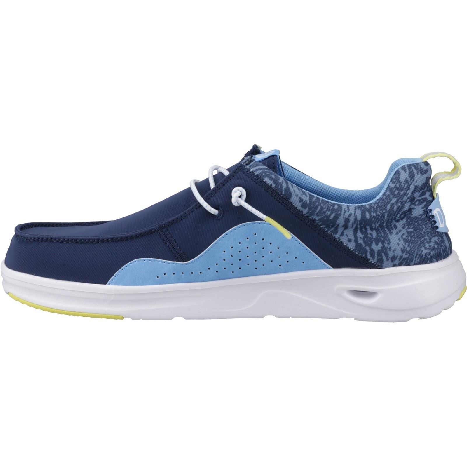 HEYDUDE Wally Hey2O Active Polyester Herren Mokassin Schuhe In Sargassoblau/Alaskanblau, Größe M