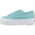 Superga 2790 Linea Up And Down 100% Baumwolle Damen Grüne Wasserschuhe