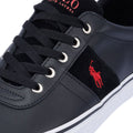 Ralph Lauren Hanford III Schwarze Farbe Ledersneaker Für Herren
