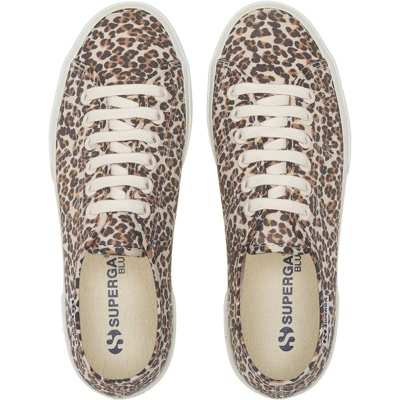 Superga 2740 Leopard Print Canvas Damen Leoparden Sneakers