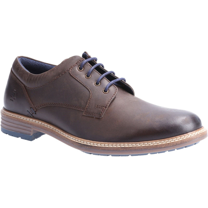 Hush Puppies Julian Leder Herren Braune Schnürschuhe