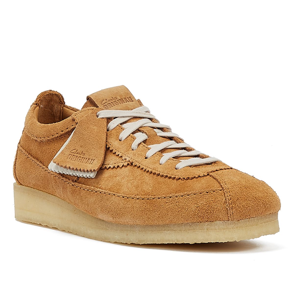 Clarks Originals Wallabee Tor Suede Herren-Schnürschuhe Aus Wildleder In Mittlerem Tan.