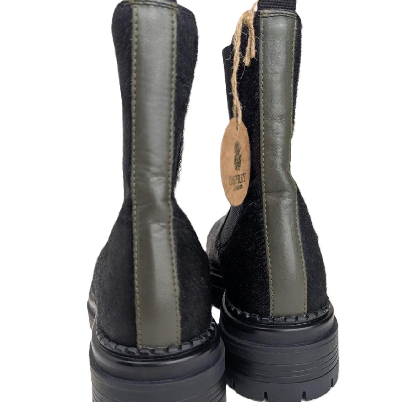 Osprey London The Hampton Chelsea Leder Damen Schwarze Stiefel