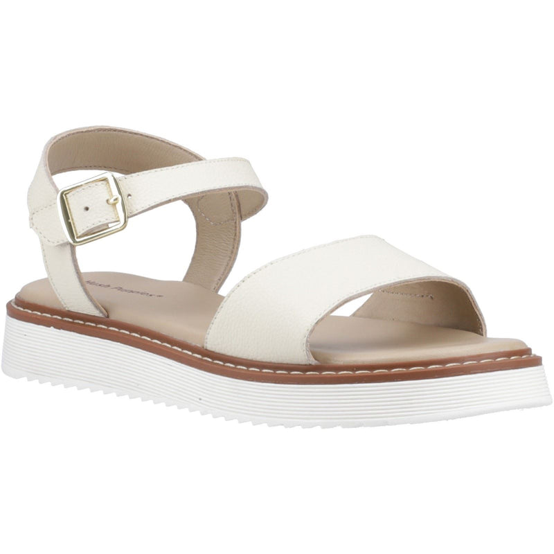 Hush Puppies Cassie Nubuk Damen Sandalen In Creme