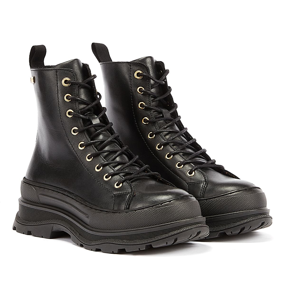 Barbour International Napier Damen Schwarze Stiefel