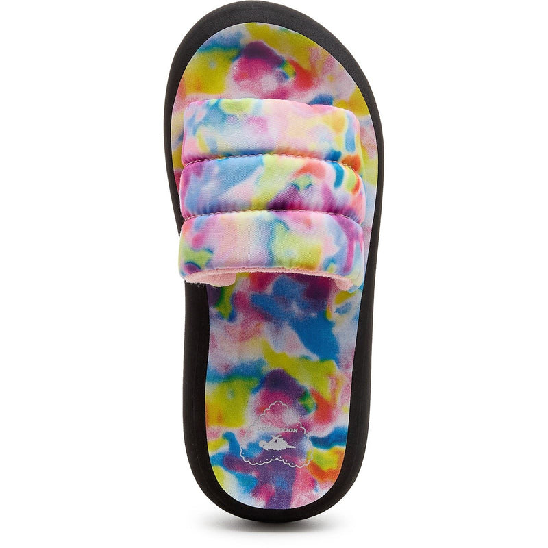 Rocket Dog Splash Loyal Tie Dye Damen Textil-Sandalen In Pink/Multi