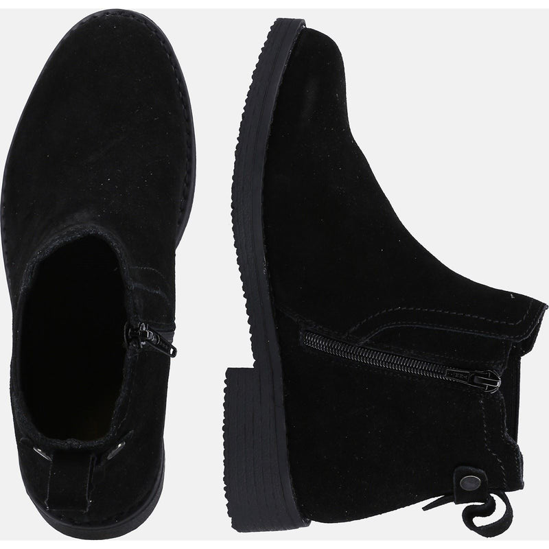 Hush Puppies Maddy Damenstiefel Aus Schwarzem Wildleder