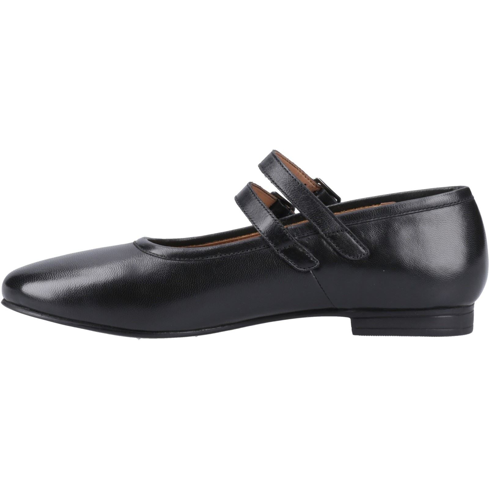 Hush Puppies Nancy Mary Jane Damen Schwarze Farbe Lederschuhe