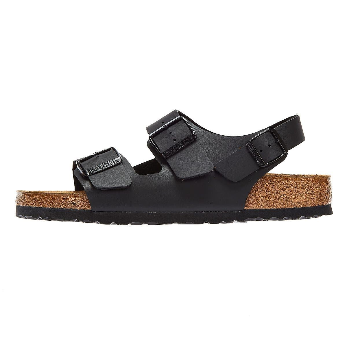 Birkenstock Milano Birko Flor Schwarze Sandalen