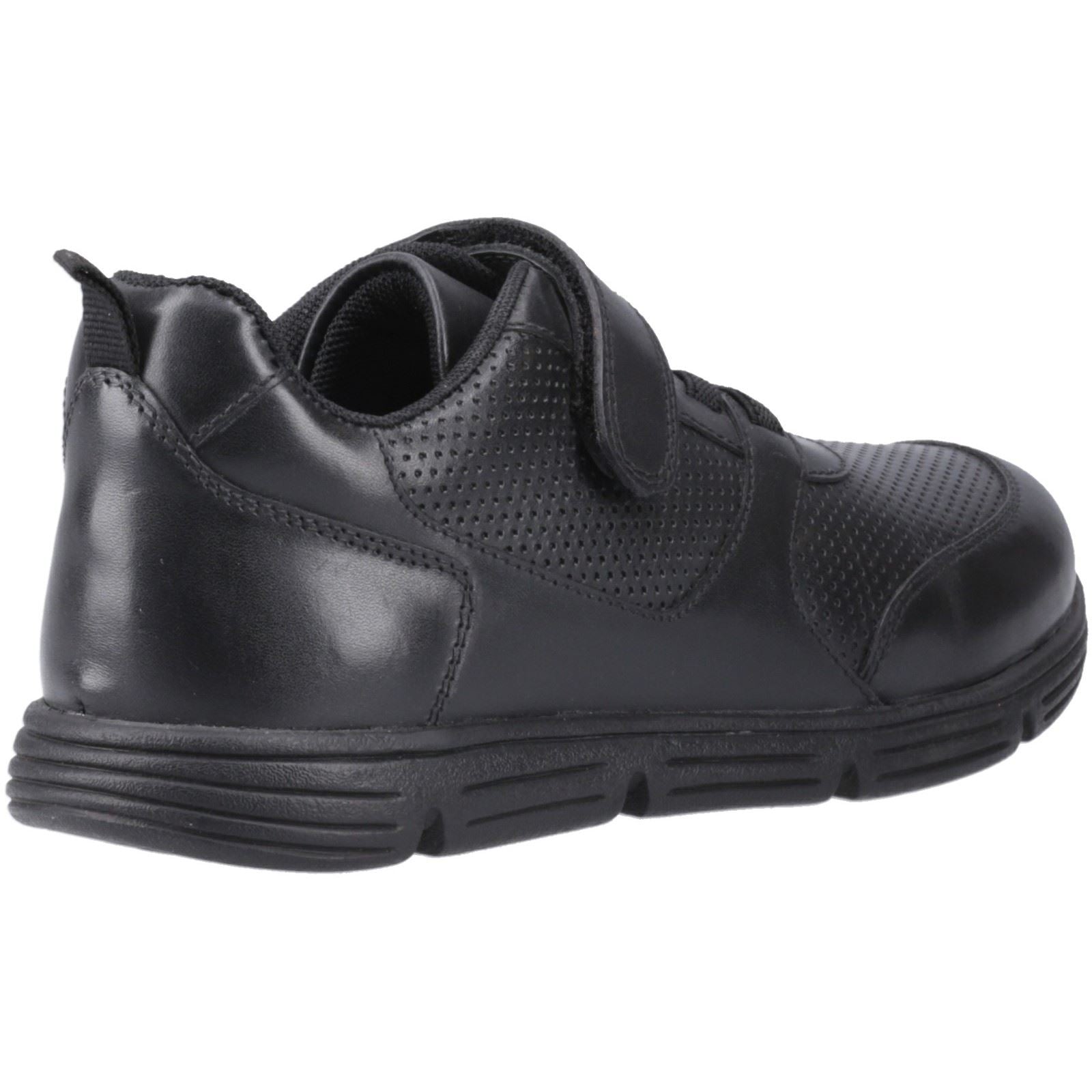 Hush Puppies Alfie Bungee Jnr Lederschuhe Für Jungen In Schwarz
