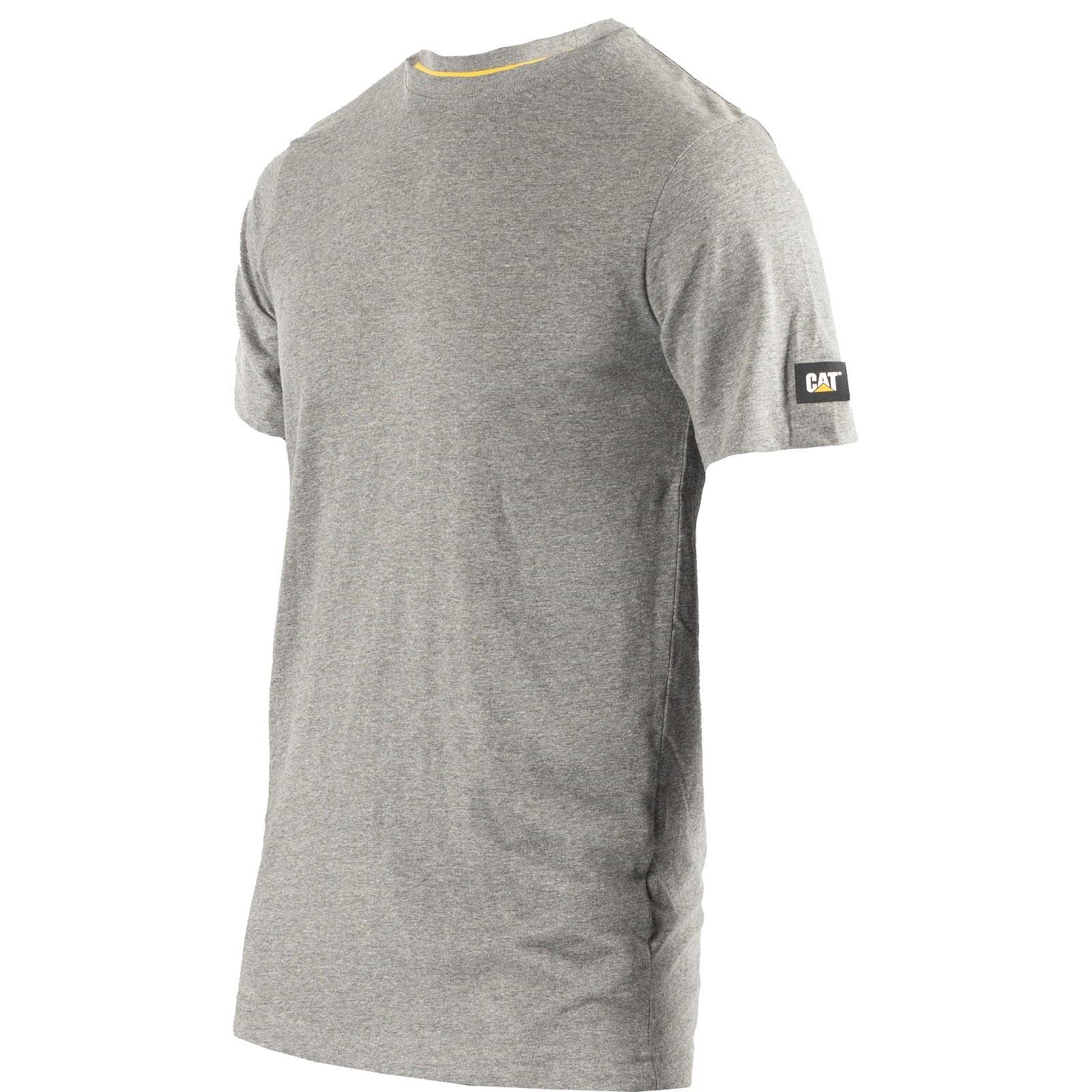 Caterpillar Essentials Short Sleeve Baumwoll Kurzarm T-Shirts Für Herren In Grau