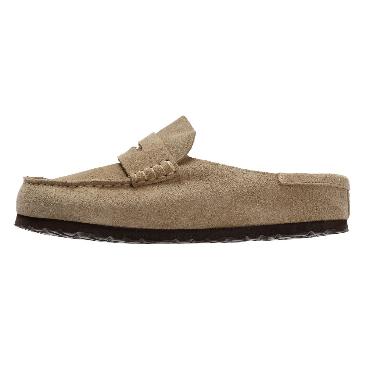 Birkenstock Naples Regular Wildleder Beige Clogs