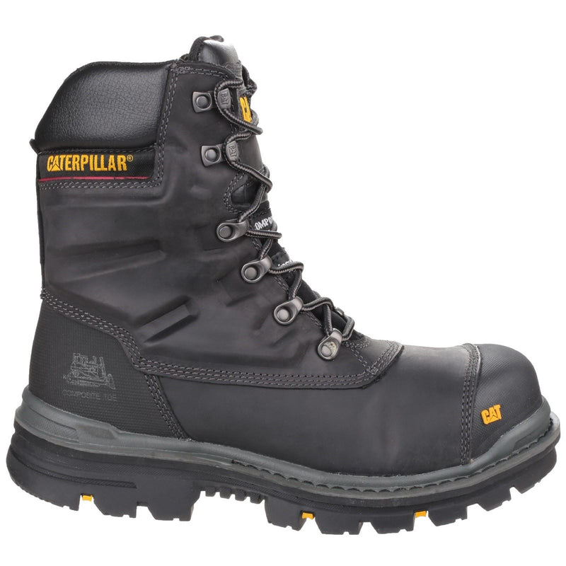Caterpillar Premier Leder Schwarze Sicherheitsstiefel