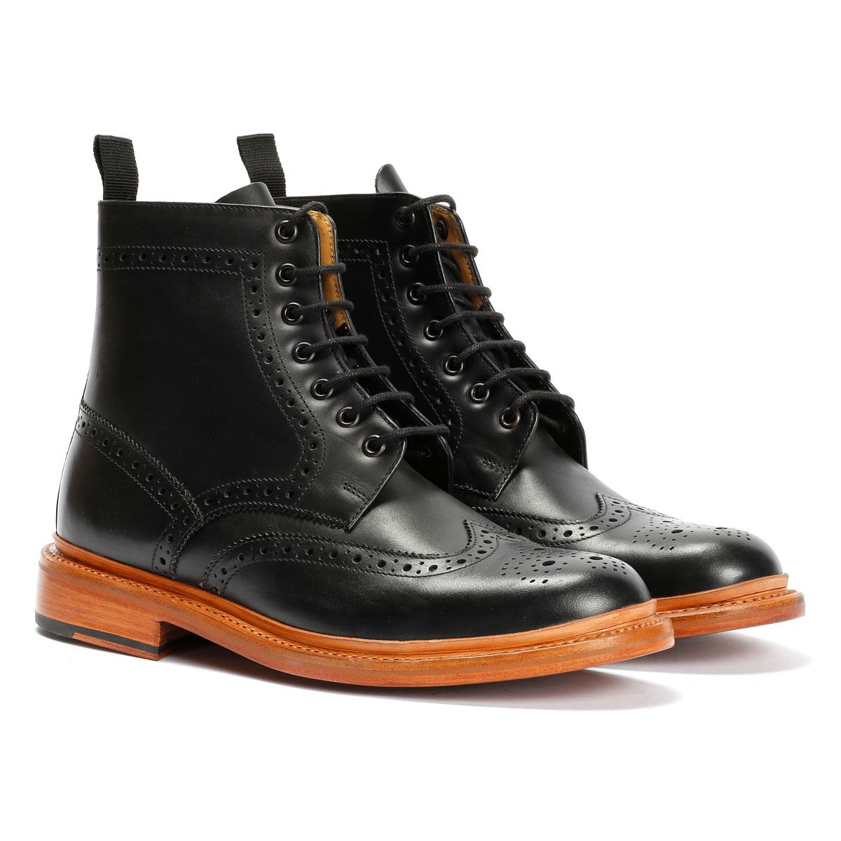 Chapman & Moore Walter Brogue Leder Herren Braune Stiefel