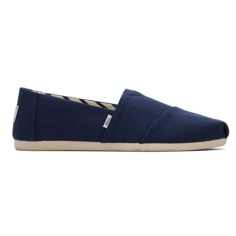 TOMS Alpargata 100% Baumwoll-Damenespadrilles In Marineblau