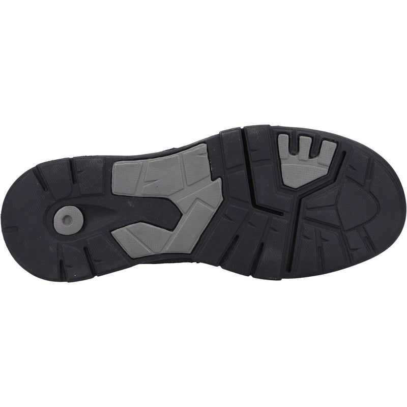 Hush Puppies Fabian Double Strap Leder Herren Schwarze Mokassins