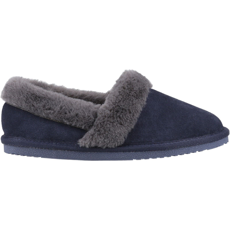 Hush Puppies Ariel Damen Hausschuhe aus Wildleder in Marineblau